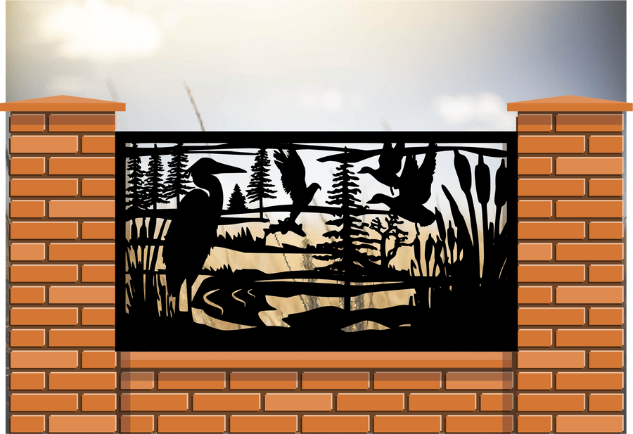 Loon Railing Inserts Wildlife Panels & Railing Inserts – FabriPlas Metal