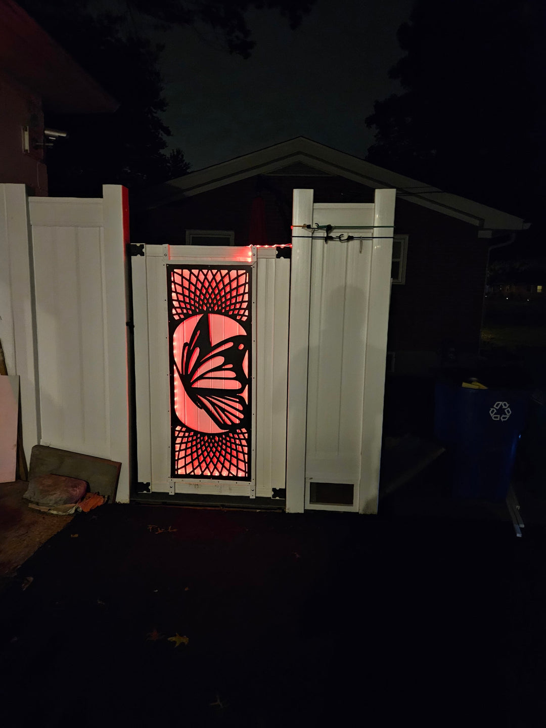 Metal Panel Butterfly or Indoor & Outdoor, Wall Art, Privacy Screen