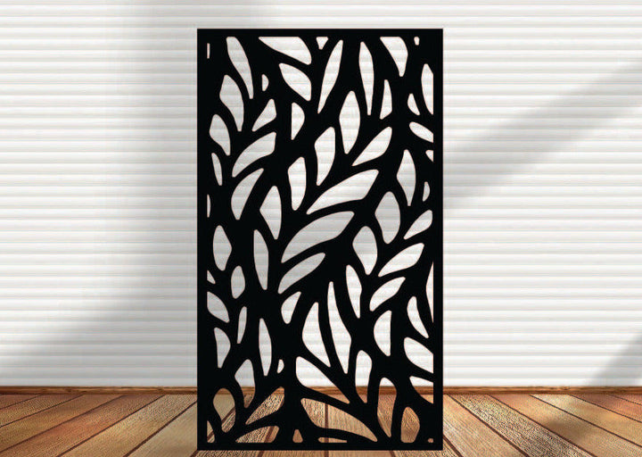 Metal Panel- Climbing Leaves