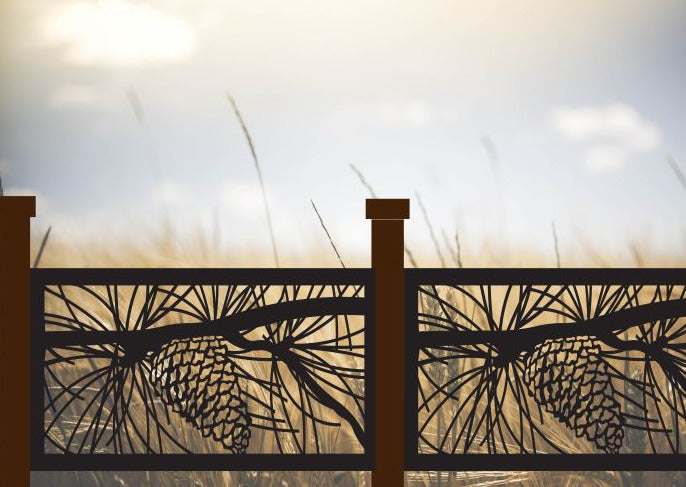 Pine Cone Railing