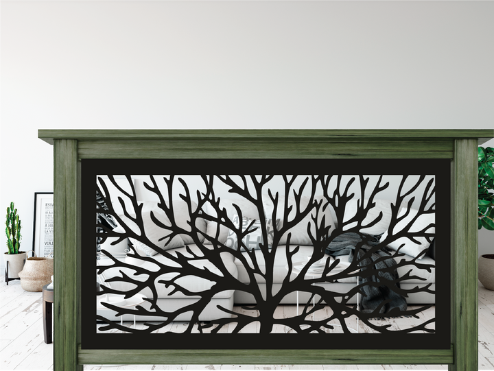 Tree Railing Metal Panel Tree Privacy Panel- LCFG.1 – FabriPlas Metal
