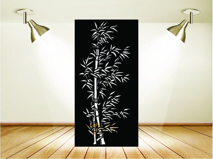 Metal Decorative Panel, Indoor & Outdoor - Bamboo Leaves MPD1