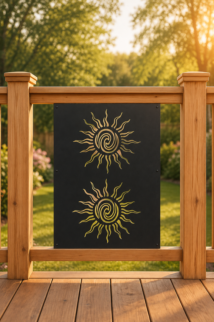 Decorative Metal Panel- Celestial Sun