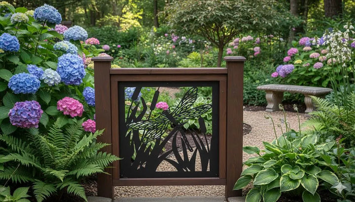 Decorative Panel, Indoor & Outdoor - Dragonfly and Cattails