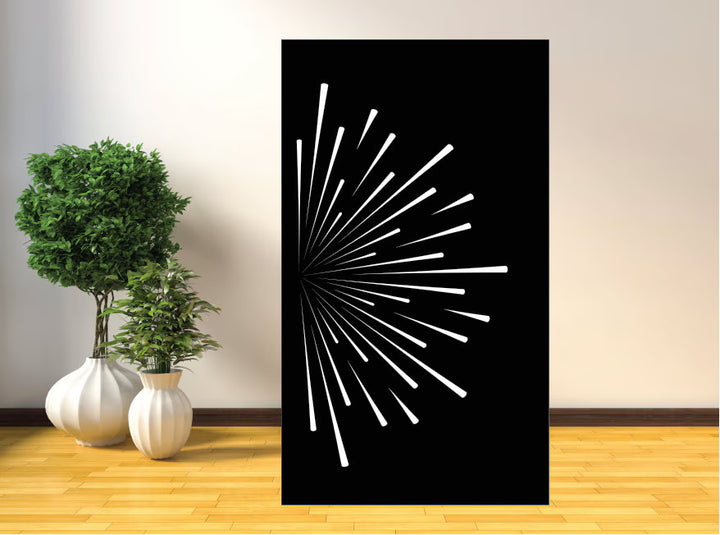 Half Sun Metal Privacy Screen