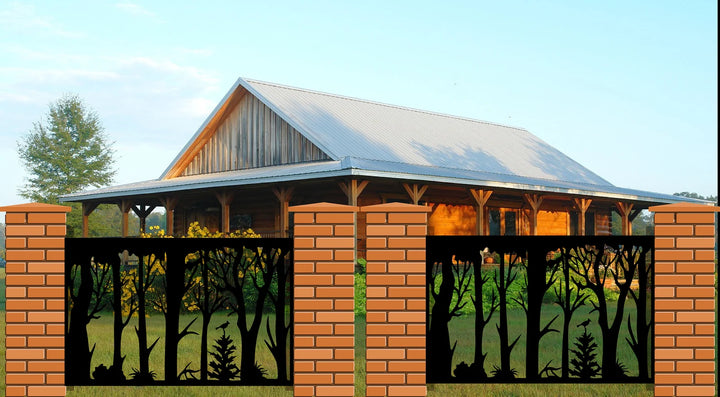 Decorative Deck Panels - Forest Fence