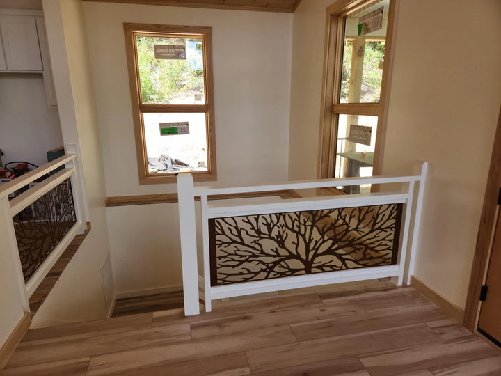 Tree Railing Insert Metal Panel - Tree Branches LCFG