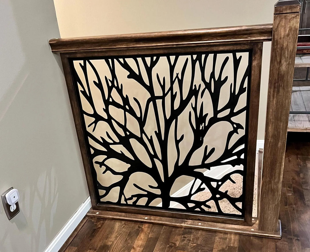 Tree Railing Insert Metal Panel - Tree Branches LCFG
