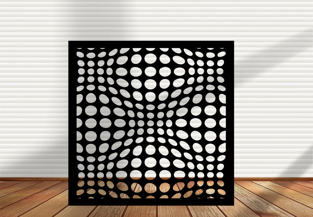 Square Metal Panel Pattern Square Metal Decorative Panel, Indoor & Outdoor - SD25 – FabriPlas Metal