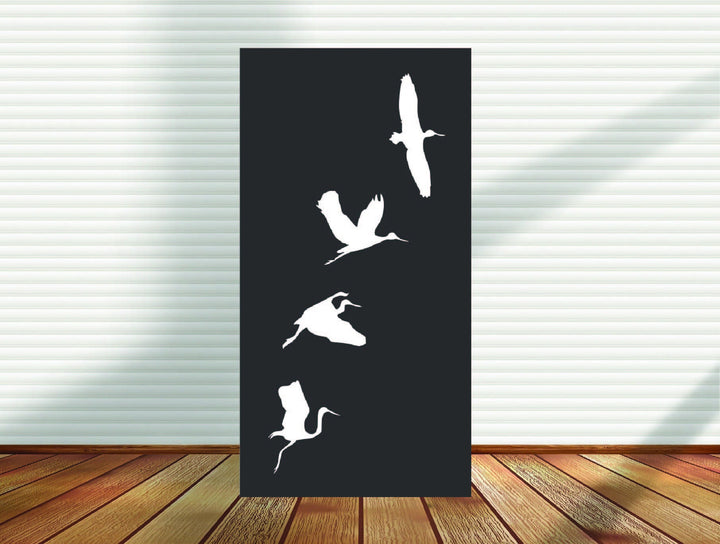 Metal Privacy Screen - Birds of a feather  (PID14)