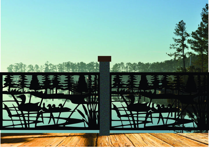Wildlife Railing Wildlife Panels & Railing Inserts – FabriPlas Metal