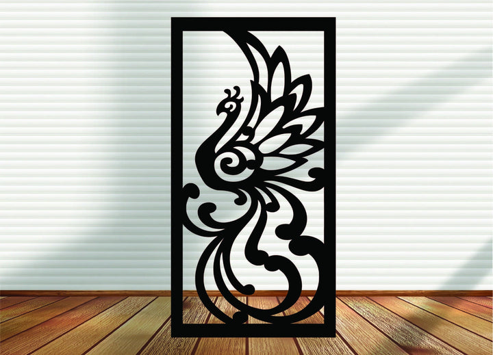 Metal Wall Art, Indoor & Outdoor - Peacock