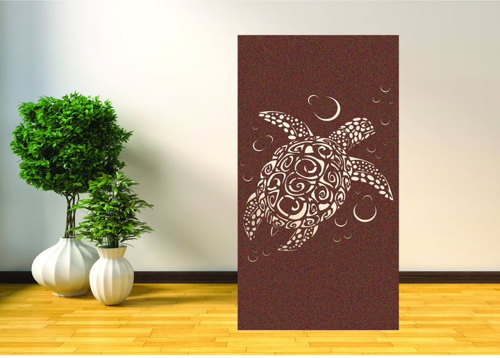 Metal Wall Art, Indoor & Outdoor - Turtle (PID13)